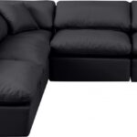 Indulge 105" Vegan Leather Upholstered 5pc. Modular Sectional