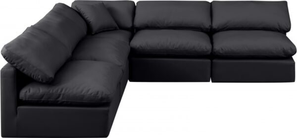Indulge 105" Vegan Leather Upholstered 5pc. Modular Sectional
