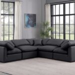 Indulge 105" Vegan Leather Upholstered 5pc. Modular Sectional