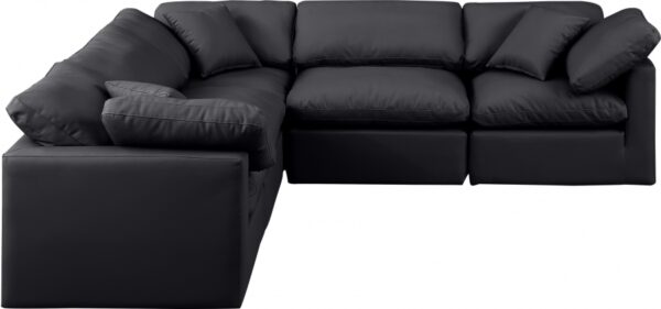 Indulge 105" Vegan Leather Upholstered 5pc. Modular Sectional