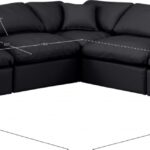 Indulge 105" Vegan Leather Upholstered 5pc. Modular Sectional