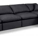 Indulge 140" Vegan Leather Upholstered 5pc. Modular Sectional
