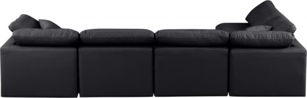 Indulge 140" Vegan Leather Upholstered 5pc. Modular Sectional