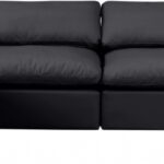 Indulge 140" Vegan Leather Upholstered 5pc. Modular Sectional