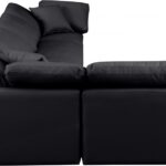 Indulge 140" Vegan Leather Upholstered 5pc. Modular Sectional