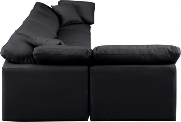 Indulge 140" Vegan Leather Upholstered 5pc. Modular Sectional