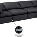 Indulge 140" Vegan Leather Upholstered 5pc. Modular Sectional