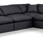 Indulge 140" Vegan Leather Upholstered 6pc. Modular Sectional