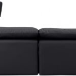 Indulge 140" Vegan Leather Upholstered 6pc. Modular Sectional