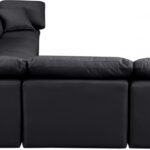Indulge 140" Vegan Leather Upholstered 6pc. Modular Sectional