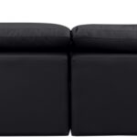 Indulge 140" Vegan Leather Upholstered 6pc. Modular Sectional