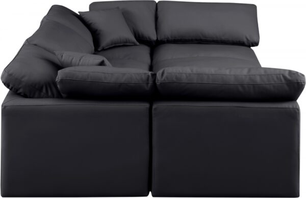 Indulge 105" Vegan Leather Upholstered 6pc. Modular Sectional