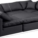 Indulge 105" Vegan Leather Upholstered 6pc. Modular Sectional