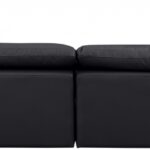 Indulge 140" Vegan Leather Upholstered 6pc. Modular Sectional