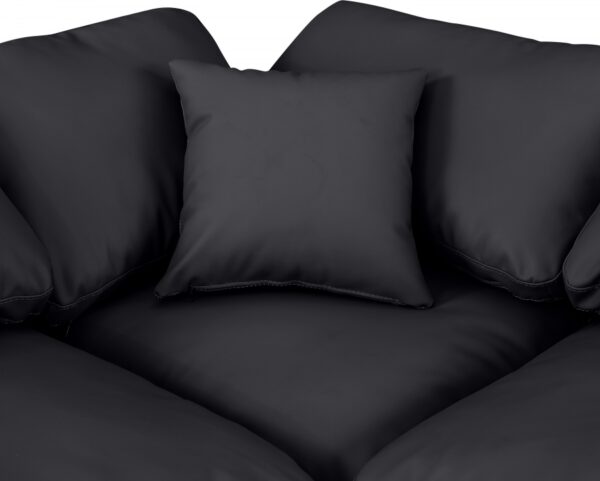 Indulge 140" Vegan Leather Upholstered 6pc. Modular Sectional