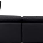 Indulge 140" Vegan Leather Upholstered 7pc. Modular Sectional