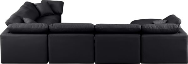 Indulge 140" Vegan Leather Upholstered 7pc. Modular Sectional