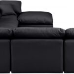 Indulge 140" Vegan Leather Upholstered 7pc. Modular Sectional