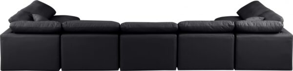 Indulge 175" Vegan Leather Upholstered 7pc. Modular Sectional