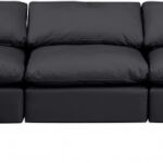 Indulge 175" Vegan Leather Upholstered 7pc. Modular Sectional