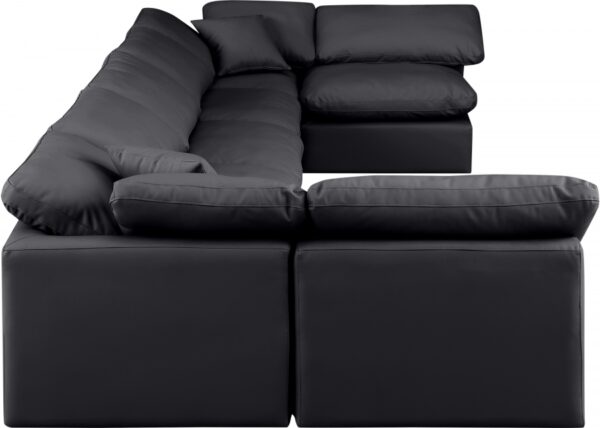 Indulge 175" Vegan Leather Upholstered 7pc. Modular Sectional