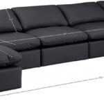 Indulge 175" Vegan Leather Upholstered 7pc. Modular Sectional