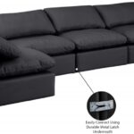 Indulge 175" Vegan Leather Upholstered 7pc. Modular Sectional