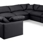 Indulge 140" Vegan Leather Upholstered 8pc. Modular Sectional