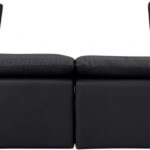 Indulge 140" Vegan Leather Upholstered 8pc. Modular Sectional