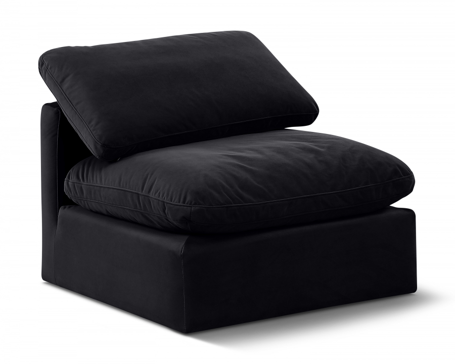 Indulge Velvet Upholstered Armless Modular Chair