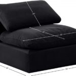 Indulge Velvet Upholstered Armless Modular Chair