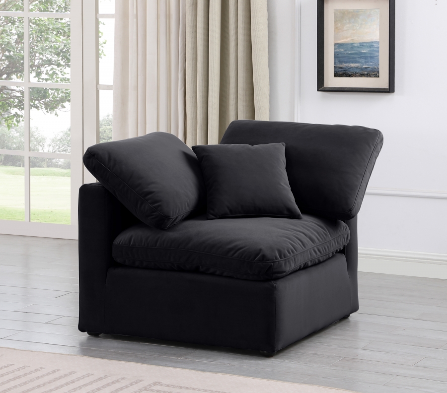 Indulge Velvet Upholstered Corner Modular Chair