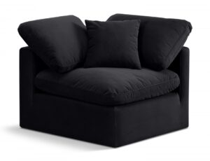 Indulge Velvet Upholstered Corner Modular Chair