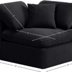 Indulge Velvet Upholstered Corner Modular Chair