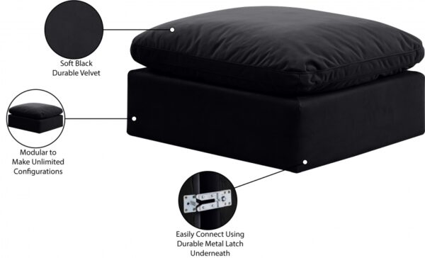 Indulge Velvet Upholstered Modular Ottoman