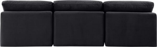 Indulge 105" Velvet Upholstered 3pc. Armless Modular Sofa