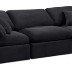 Indulge 105" Velvet Upholstered 3pc. Modular Sofa