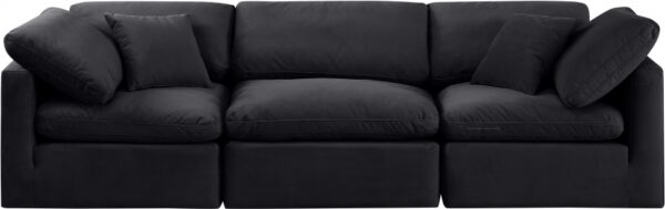 Indulge 105" Velvet Upholstered 3pc. Modular Sofa