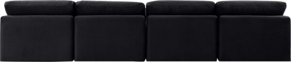 Indulge 140" Velvet Upholstered 4pc. Armless Modular Sofa