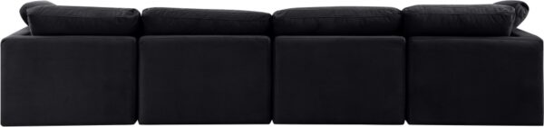 Indulge 140" Velvet Upholstered 4pc. Modular Sofa