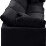 Indulge 140" Velvet Upholstered 4pc. Modular Sofa