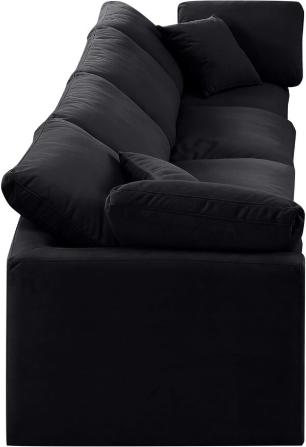 Indulge 140" Velvet Upholstered 4pc. Modular Sofa