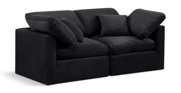 Indulge 70" Velvet Upholstered 2pc. Modular Loveseat