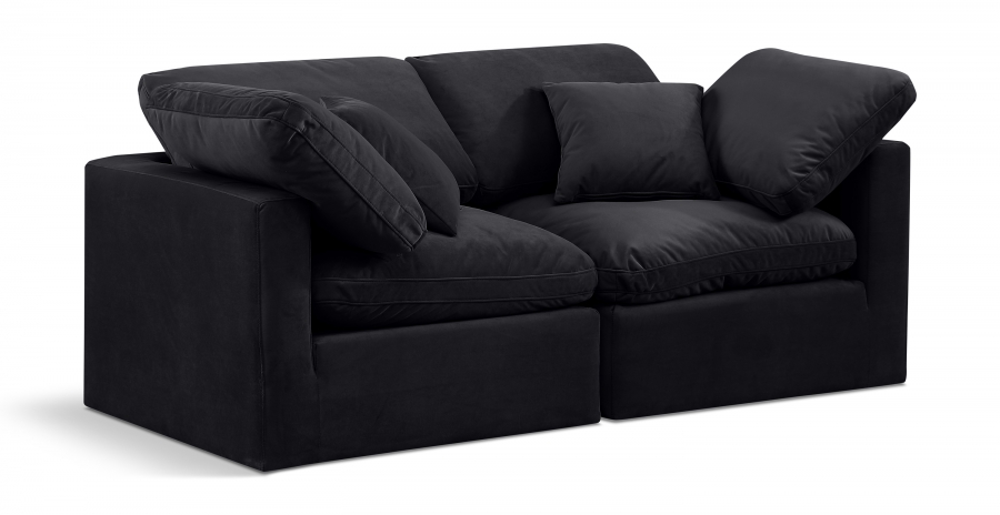 Indulge 70" Velvet Upholstered 2pc. Modular Loveseat