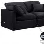 Indulge 70" Velvet Upholstered 2pc. Modular Loveseat