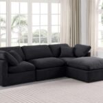 Indulge 105" Velvet Upholstered 4pc. Modular Sectional