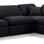Indulge 105" Velvet Upholstered 4pc. Modular Sectional