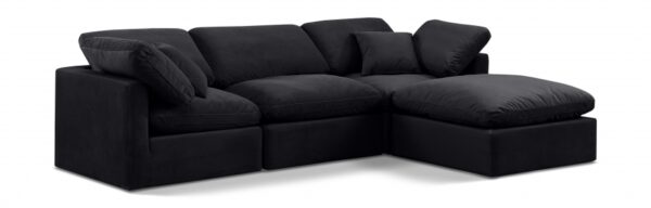 Indulge 105" Velvet Upholstered 4pc. Modular Sectional