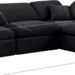 Indulge 105" Velvet Upholstered 4pc. Modular Sectional