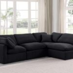 Indulge 105" Velvet Upholstered 4pc. Modular Sectional